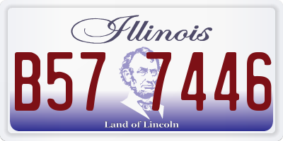 IL license plate B577446