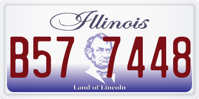 IL license plate B577448