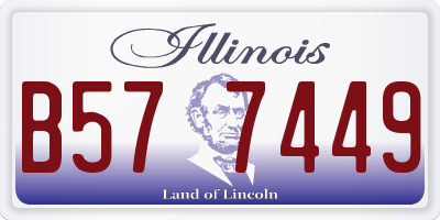 IL license plate B577449