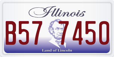 IL license plate B577450