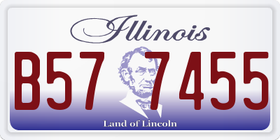 IL license plate B577455