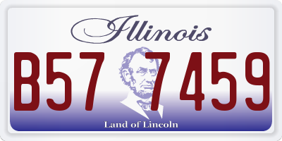 IL license plate B577459