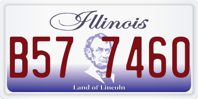 IL license plate B577460