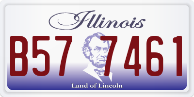IL license plate B577461