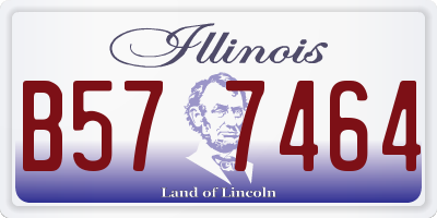 IL license plate B577464