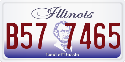 IL license plate B577465