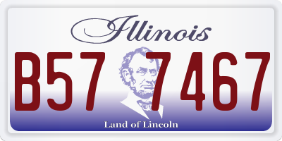 IL license plate B577467