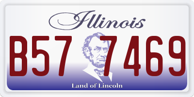 IL license plate B577469