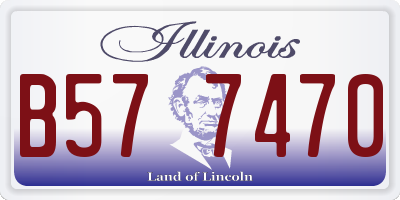 IL license plate B577470