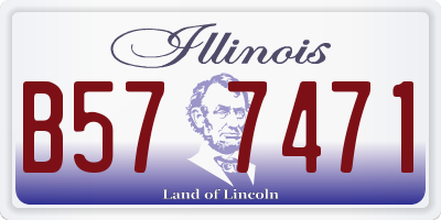 IL license plate B577471