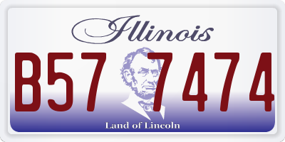 IL license plate B577474