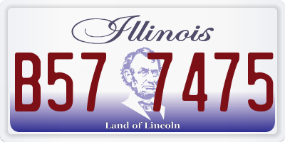 IL license plate B577475
