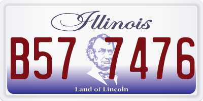 IL license plate B577476