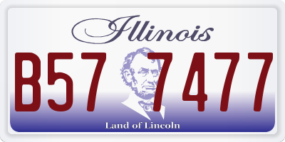IL license plate B577477
