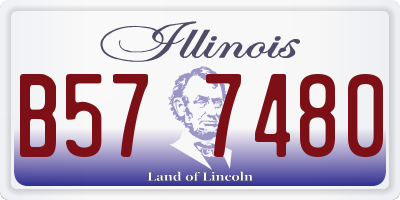 IL license plate B577480