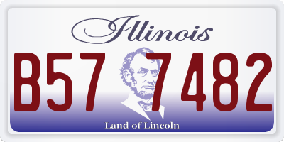 IL license plate B577482