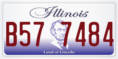 IL license plate B577484