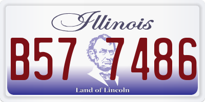 IL license plate B577486