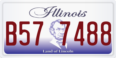 IL license plate B577488