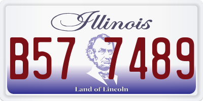 IL license plate B577489