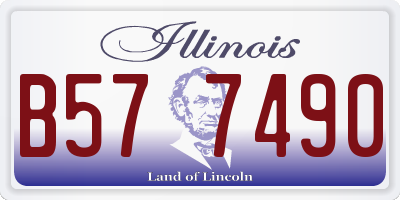 IL license plate B577490