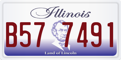 IL license plate B577491