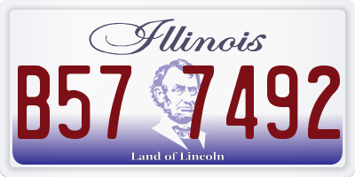 IL license plate B577492