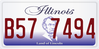 IL license plate B577494