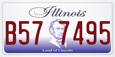 IL license plate B577495