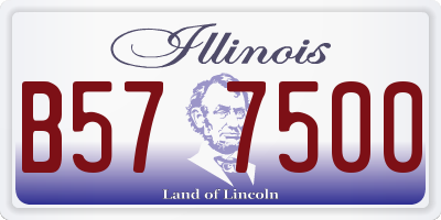 IL license plate B577500