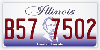 IL license plate B577502