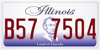 IL license plate B577504