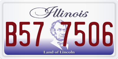 IL license plate B577506