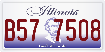 IL license plate B577508
