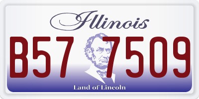 IL license plate B577509