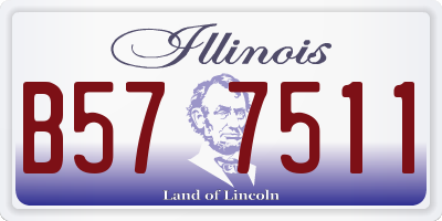 IL license plate B577511