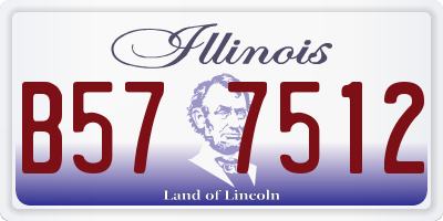 IL license plate B577512