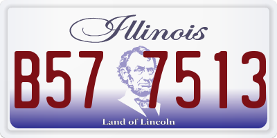 IL license plate B577513