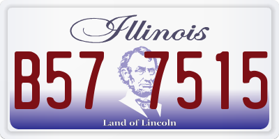 IL license plate B577515