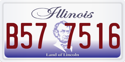 IL license plate B577516