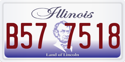 IL license plate B577518