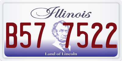 IL license plate B577522
