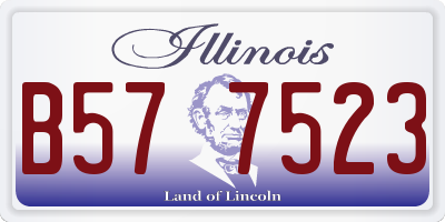 IL license plate B577523