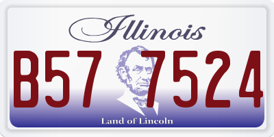 IL license plate B577524