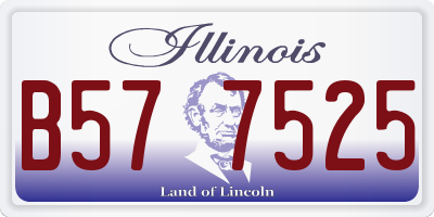IL license plate B577525