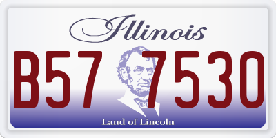 IL license plate B577530