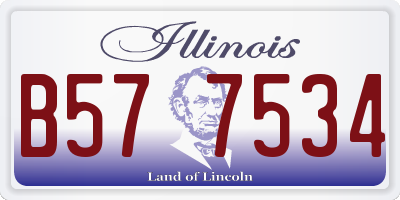 IL license plate B577534