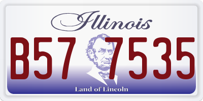 IL license plate B577535