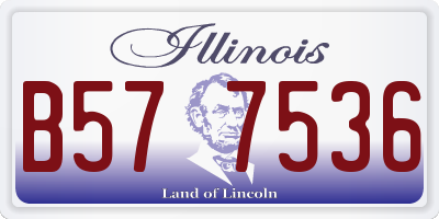 IL license plate B577536