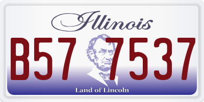 IL license plate B577537